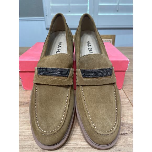 Vaneli Kimmo Loafers Tobacco Nival Suede Size 8 Comfy Moccasin Sihouette - Picture 4 of 13